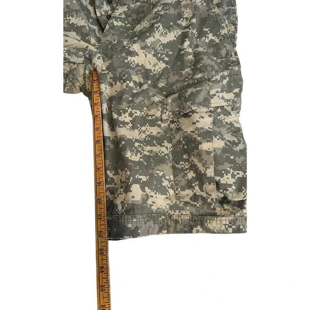 AUTHENTIC ACU Army Cargo Fatigue Camouflage Camo DIGITAL long SHORTS GI Pants 32